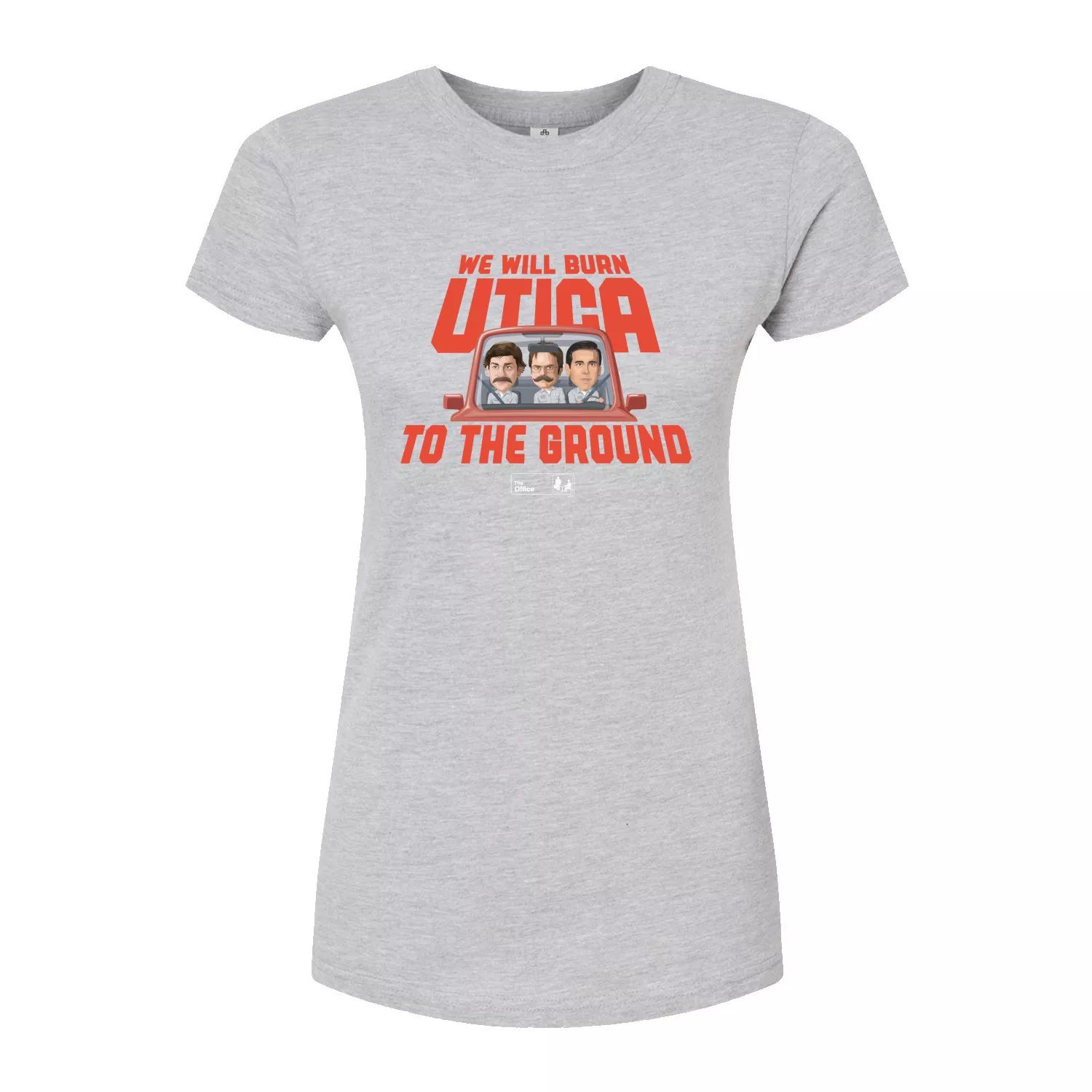 Облегающие футболки The Office Burn Utica для юниоров Licensed Character, серый