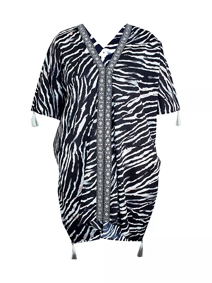 

Тигровый мрачный кафтан Miraclesuit Swim, белый