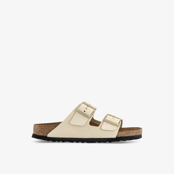 

Кожаные сандалии arizona с двумя ремешками Birkenstock, экрю