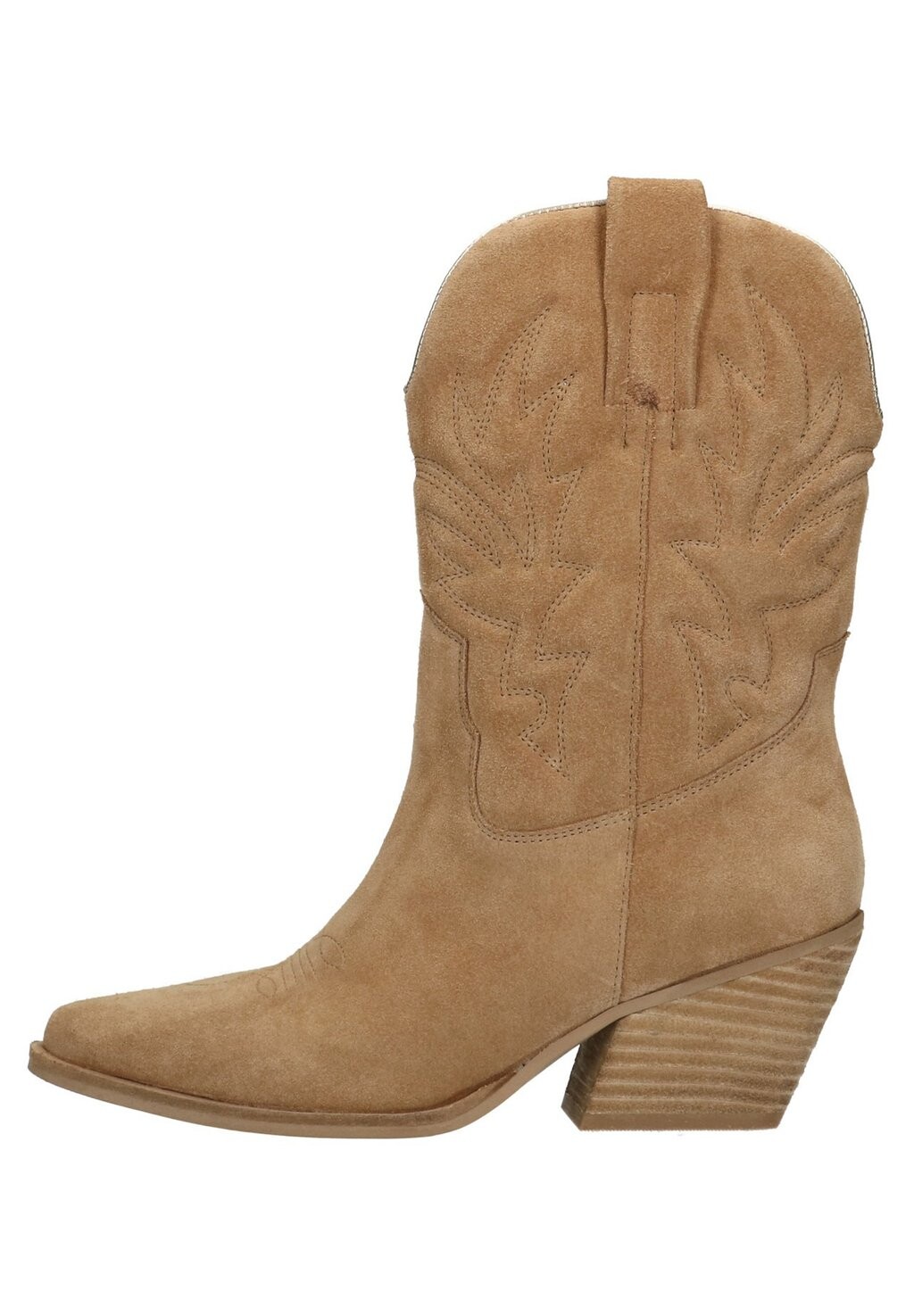 

Ковбойские/байкерские ботильоны Manfield, цвет beige