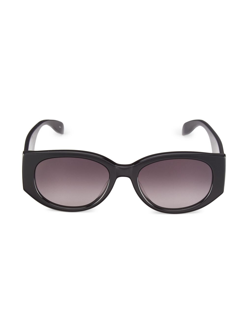 

Овальные солнцезащитные очки Graffiti 54MM Alexander McQueen, черный