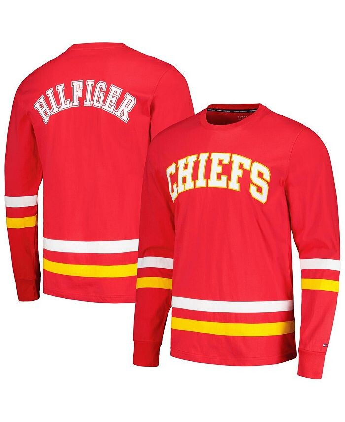 

Мужская красно-золотая футболка Kansas City Chiefs Nolan с длинным рукавом Tommy Hilfiger, красный