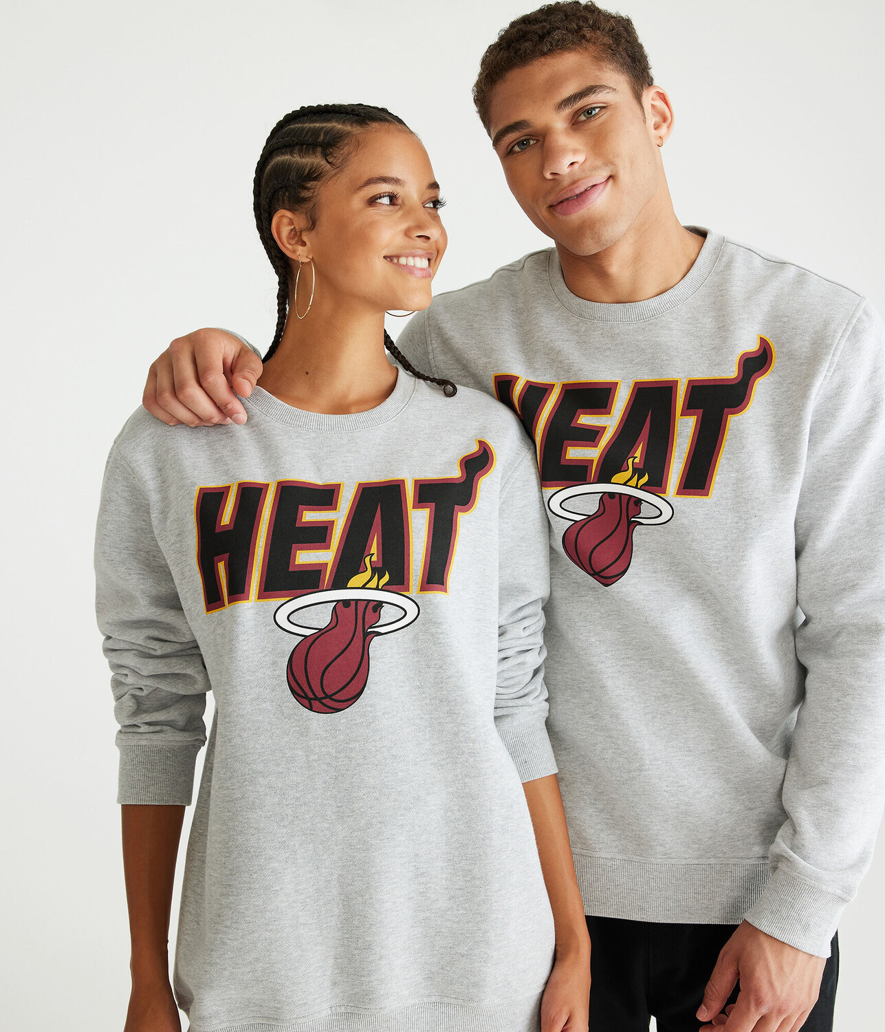 

Толстовка Miami Heat Crew Aeropostale, серый