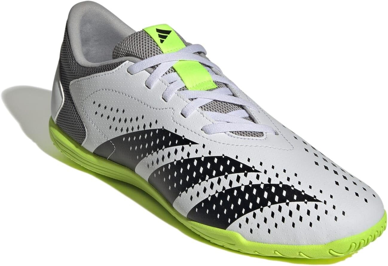 

Бутсы Predator Accuracy.4 Indoor adidas, цвет Footwear White/Core Black/Lucid Lemon