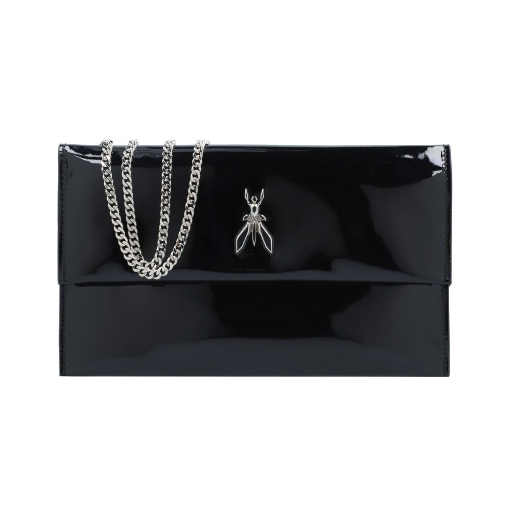 

Клатч Patrizia Pepe Glossy, черный