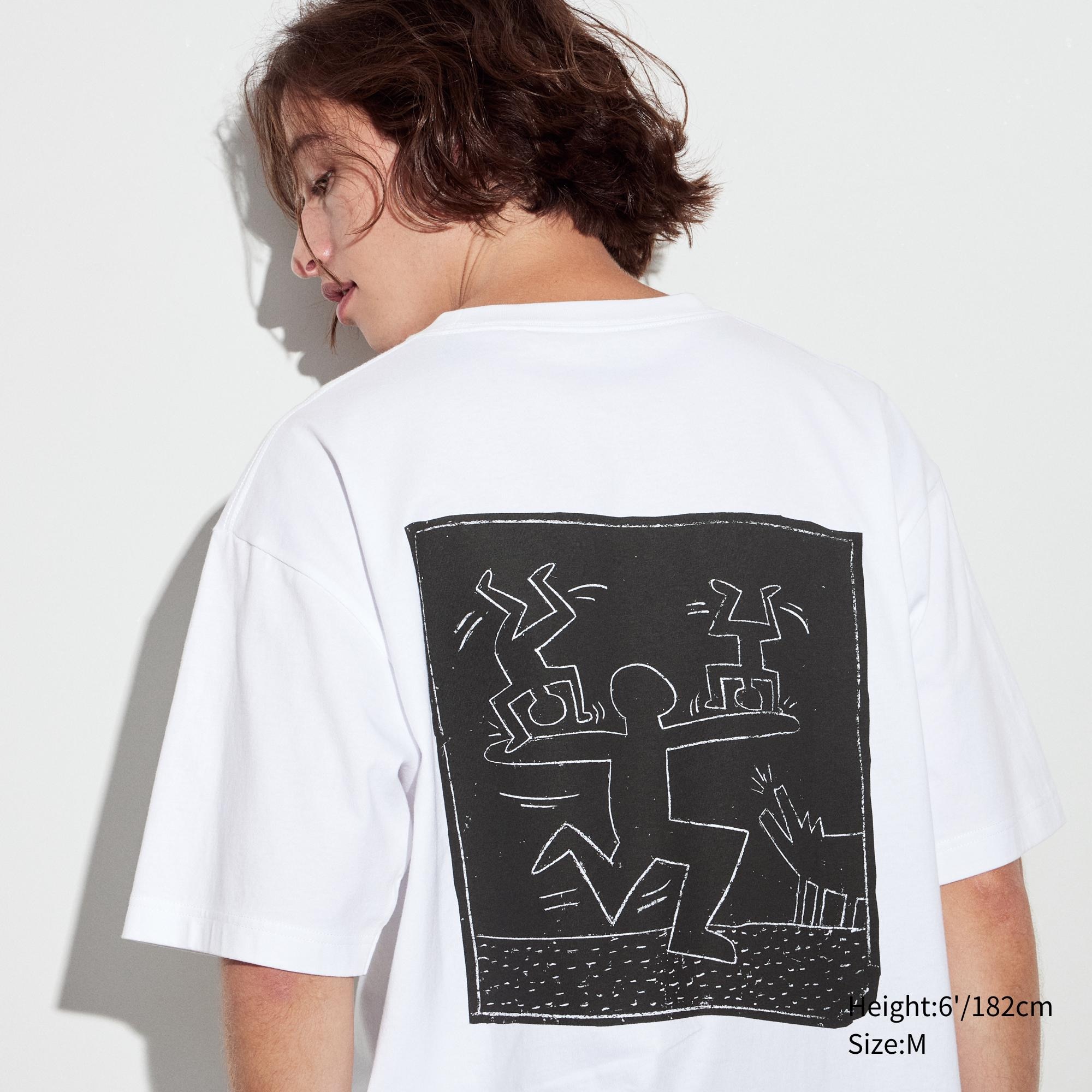 

Футболка Uniqlo Keith Haring с графикой, белый
