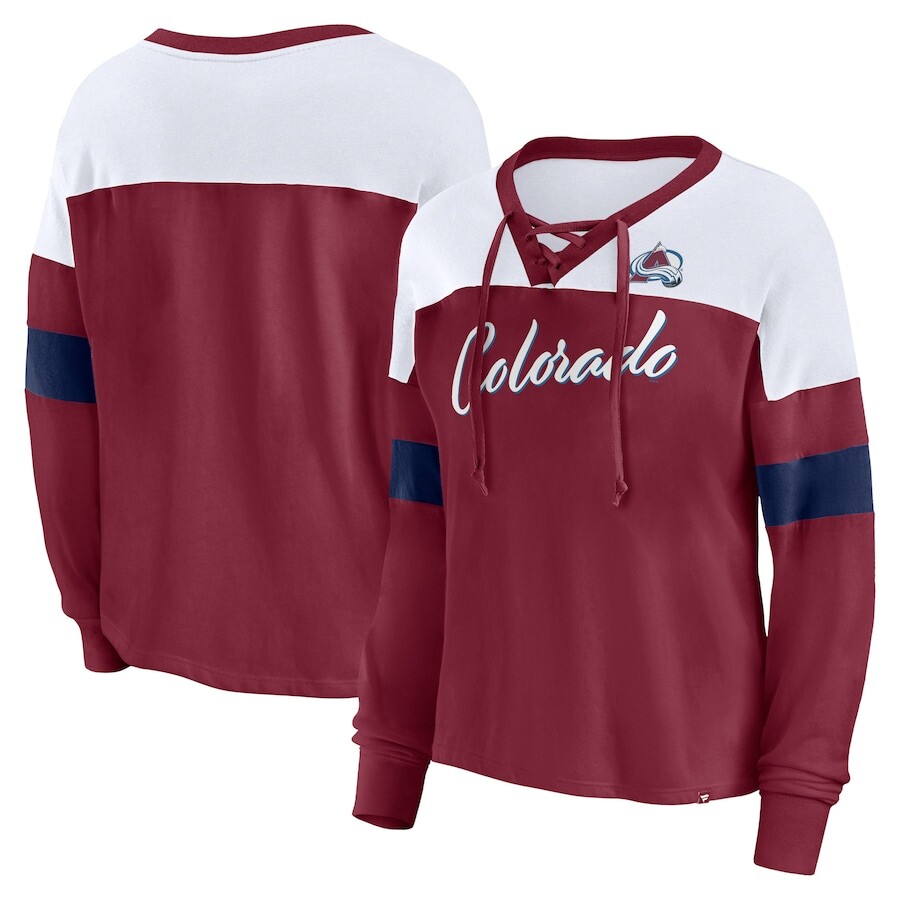 

Футболка с длинным рукавом Fanatics Branded Colorado Avalanche, бордовый