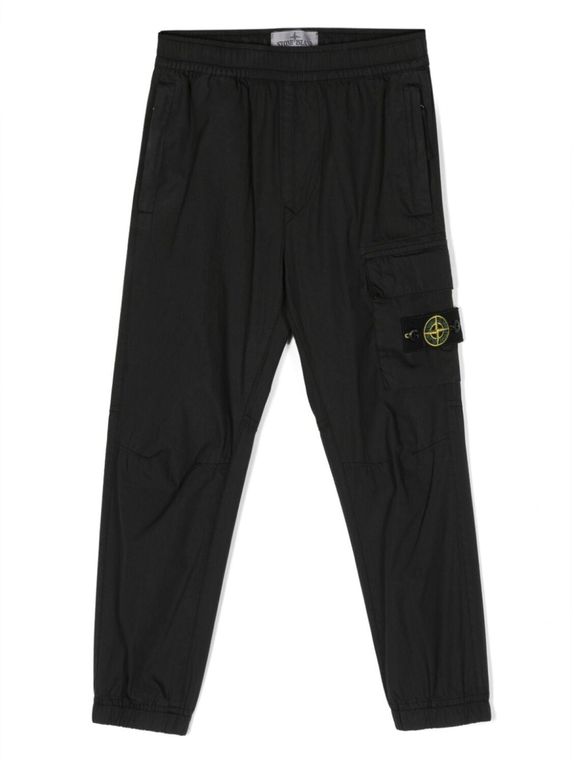 

Stone Island Junior брюки с логотипом Compass, черный