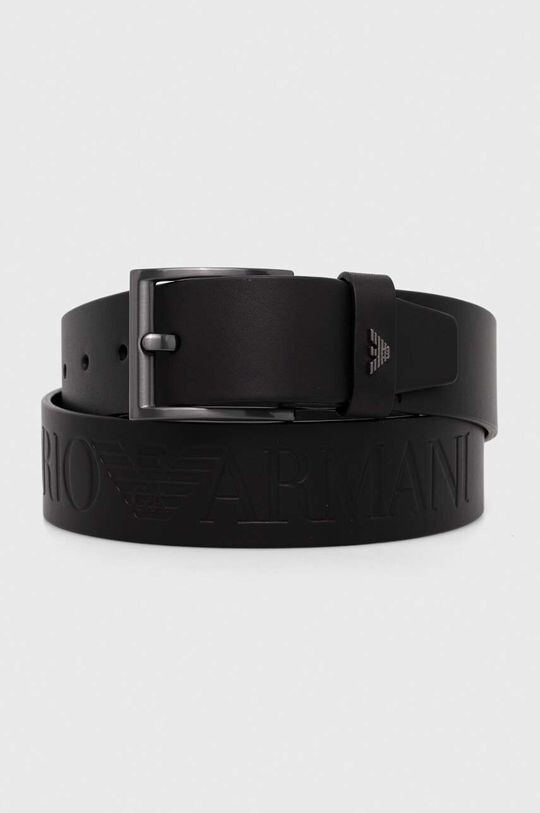 

Кожаный ремень Emporio Armani, черный