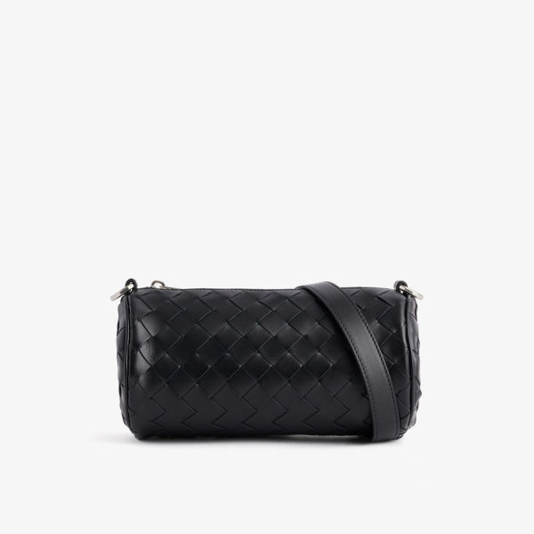 Кожаная сумка-клатч pouch avenue Bottega Veneta, черный