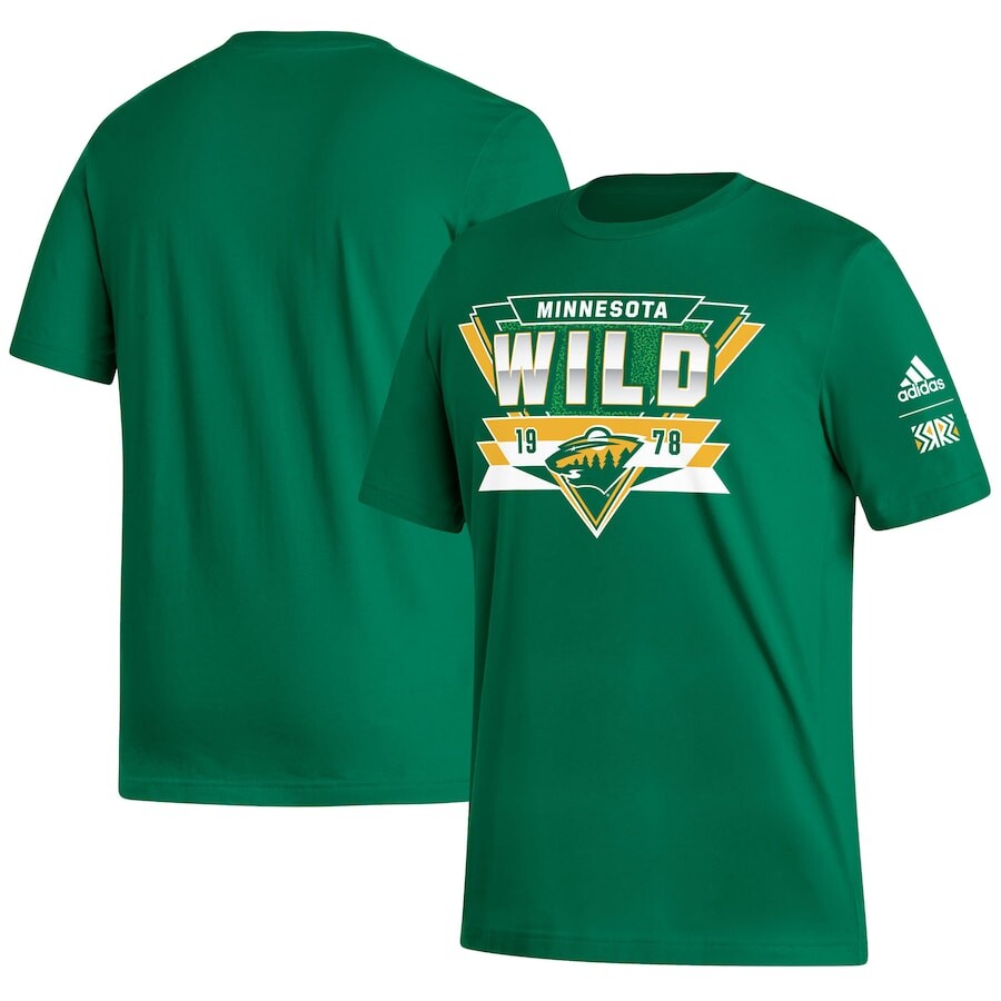 

Футболка с коротким рукавом adidas Minnesota Wild, зеленый