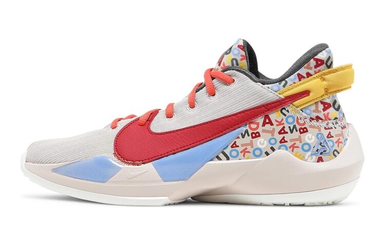 

Nike Zoom Freak 2 Алфавитный суп (GS) Коричневый/Синий/Красный