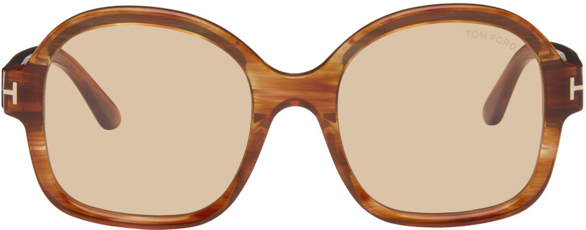 

Коричневые солнцезащитные очки Hanley TOM FORD