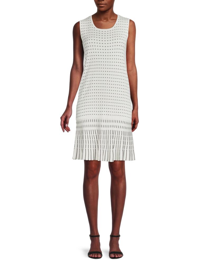 

Мини-платье с принтом Saks Fifth Avenue, цвет Frost White
