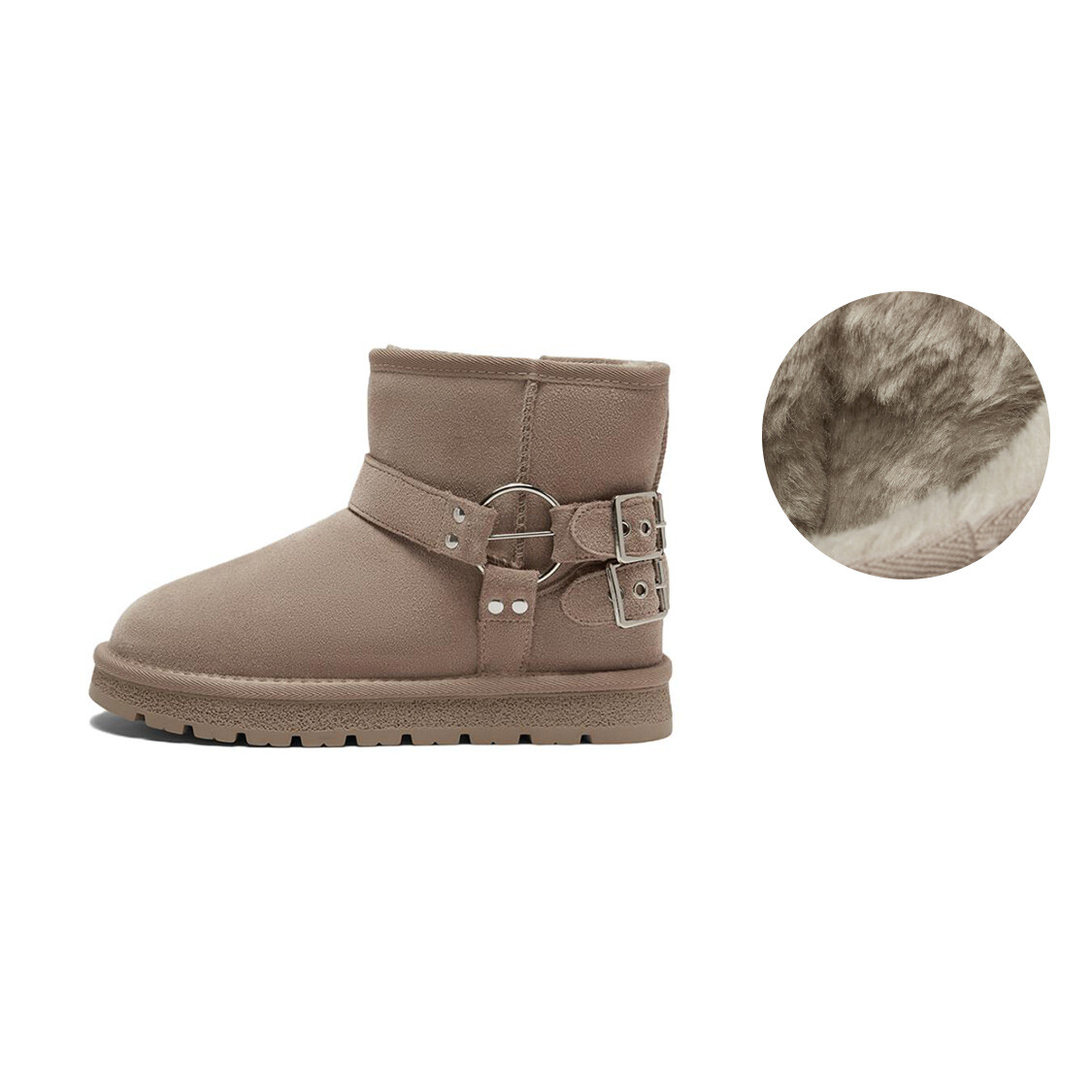 

Зимние ботинки женские Basto, цвет Khaki Gray