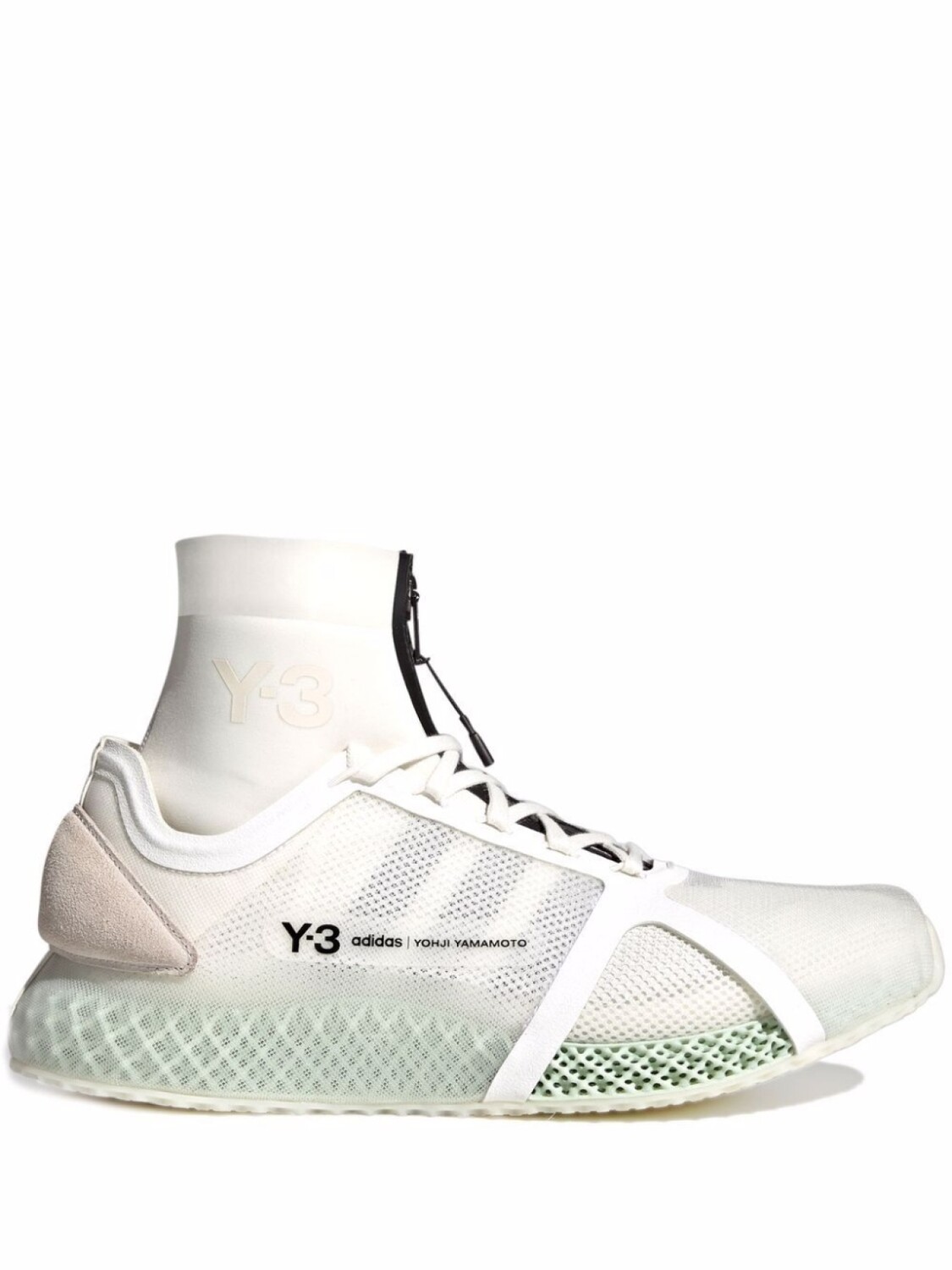 

Y-3 высокие кроссовки Runner 4D IOW, белый