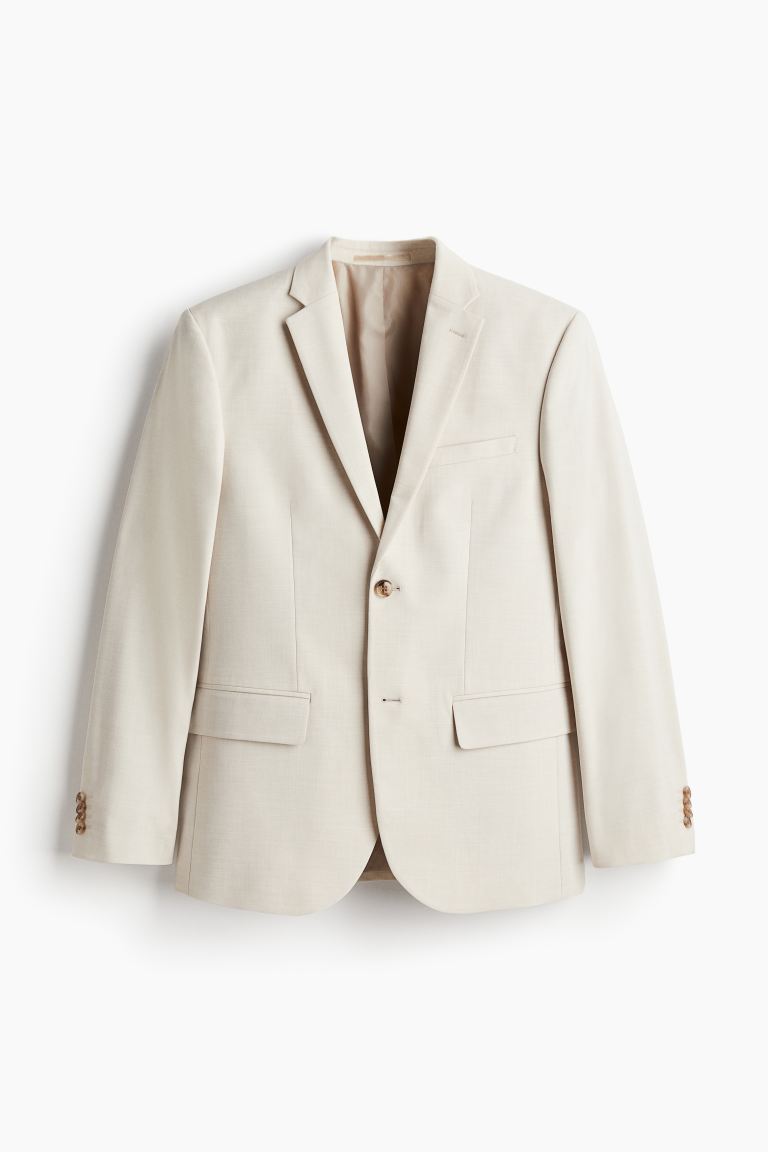 Узкая куртка H&M, бежевый цена и фото