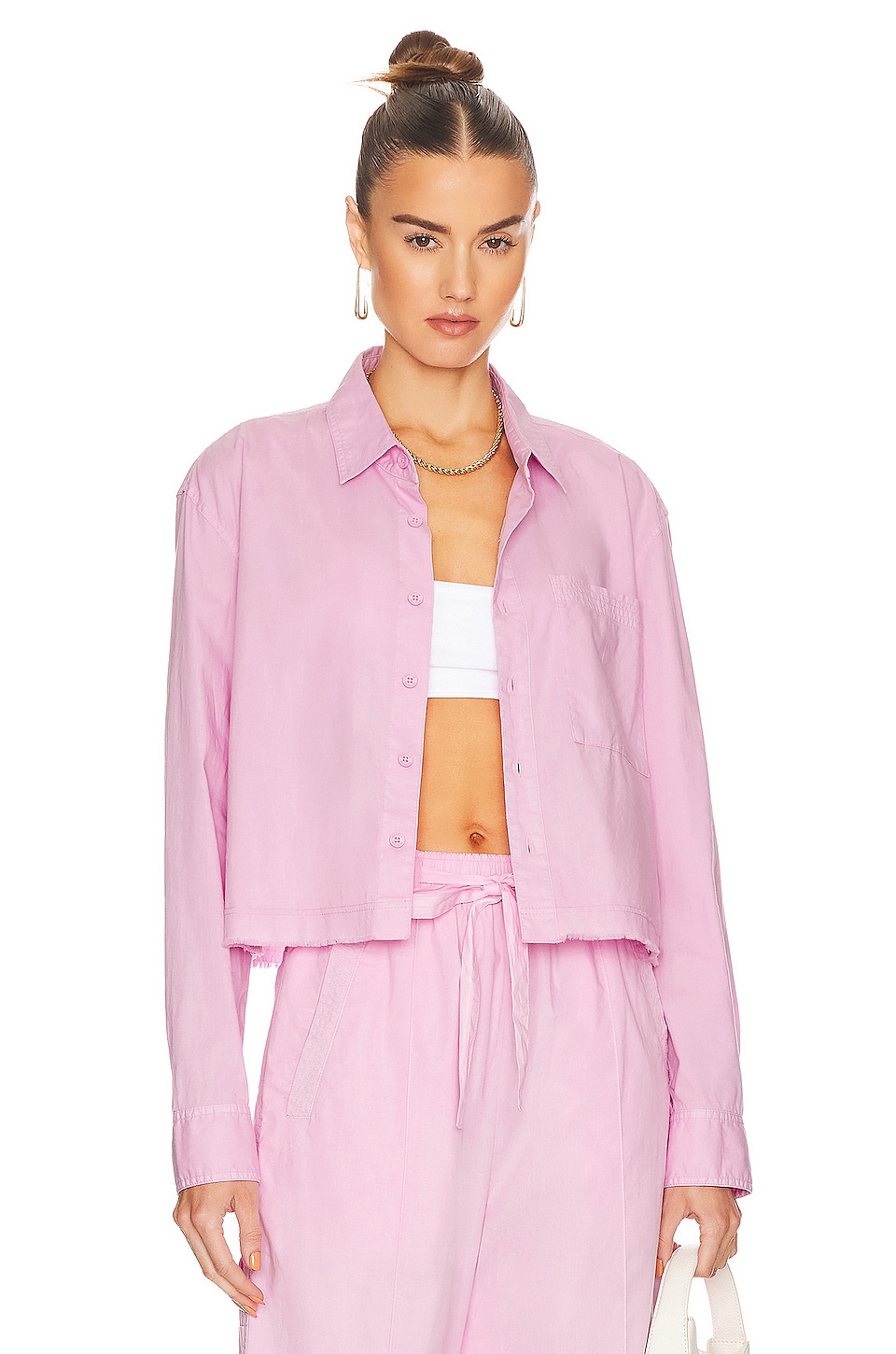 цена Рубашка MONROW Poplin, цвет Pink Lavender