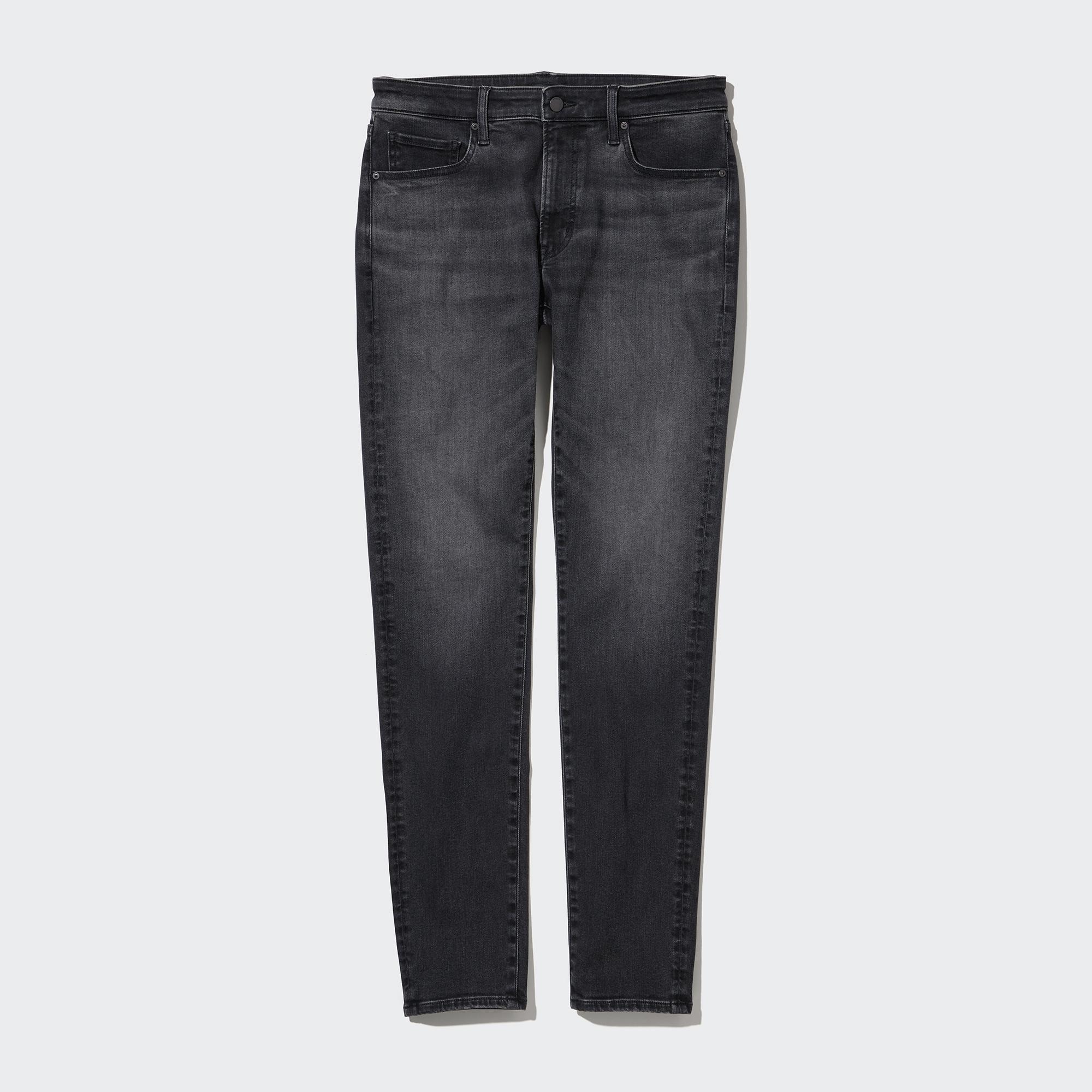 Джинсы Uniqlo мужские скинни, серый джинсы скинни uniqlo размер 32 черный