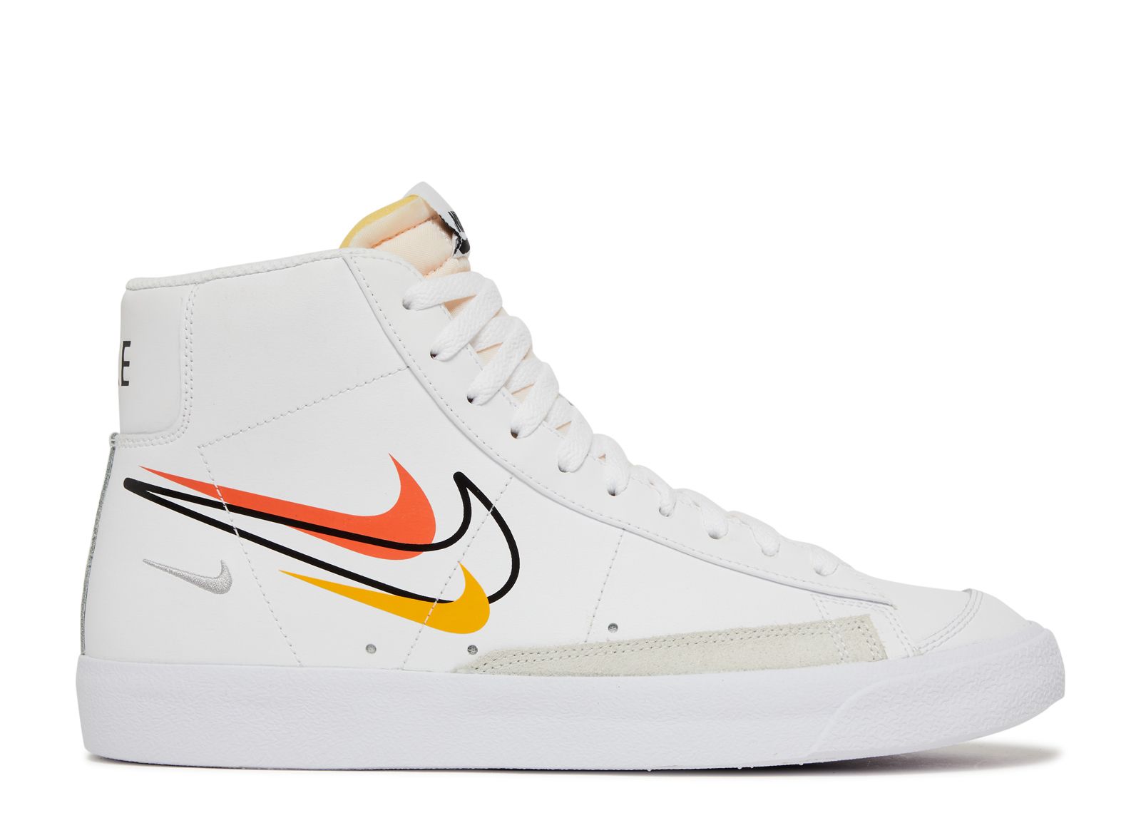 

Кроссовки Nike Blazer Mid '77 'Multi Swoosh - Team Orange', белый