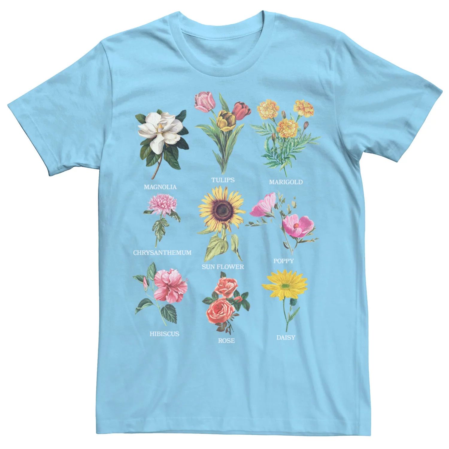 Мужская футболка с ботаническими фотореалистичными цветами Licensed Character мужская футболка кот с цветами s черный