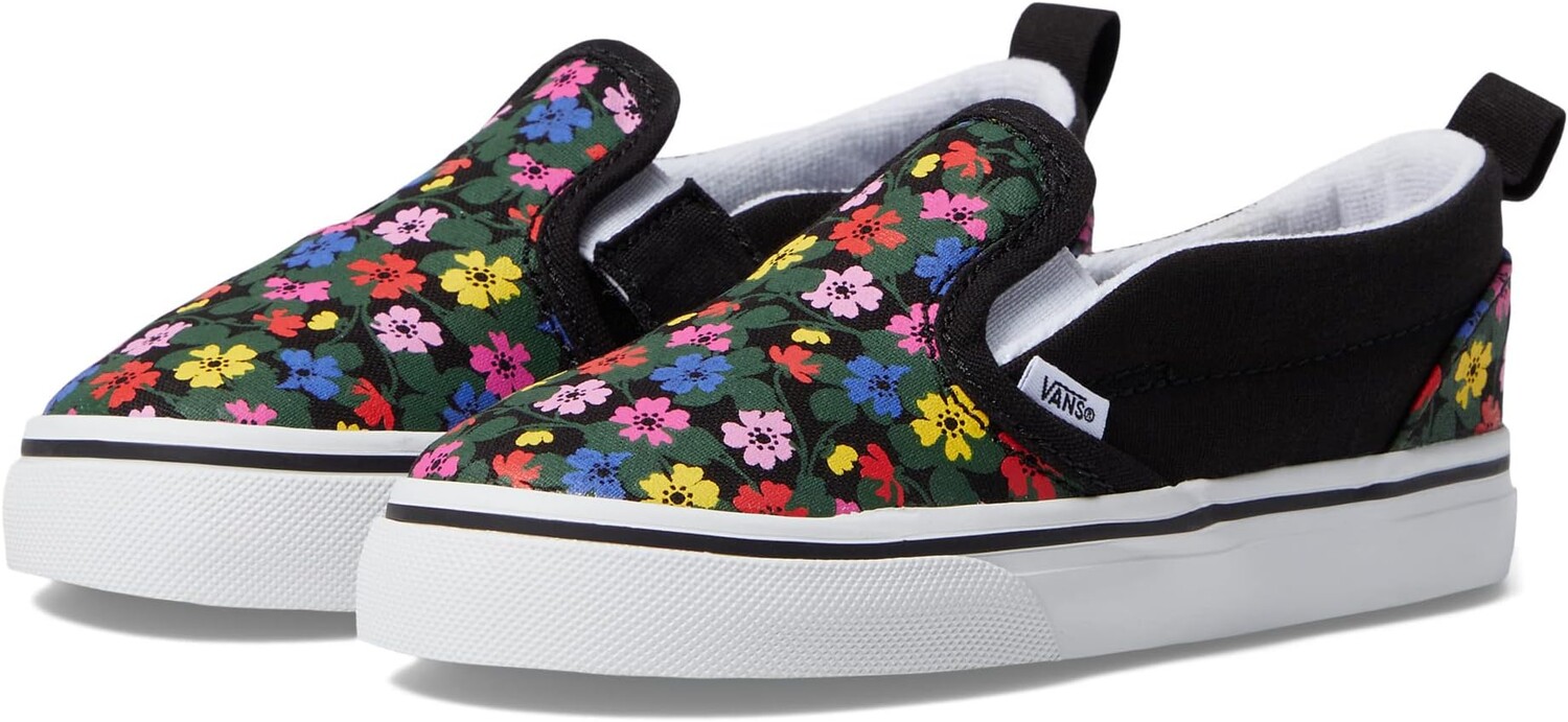 

Кроссовки Slip-On V Vans, цвет Floral Black/White