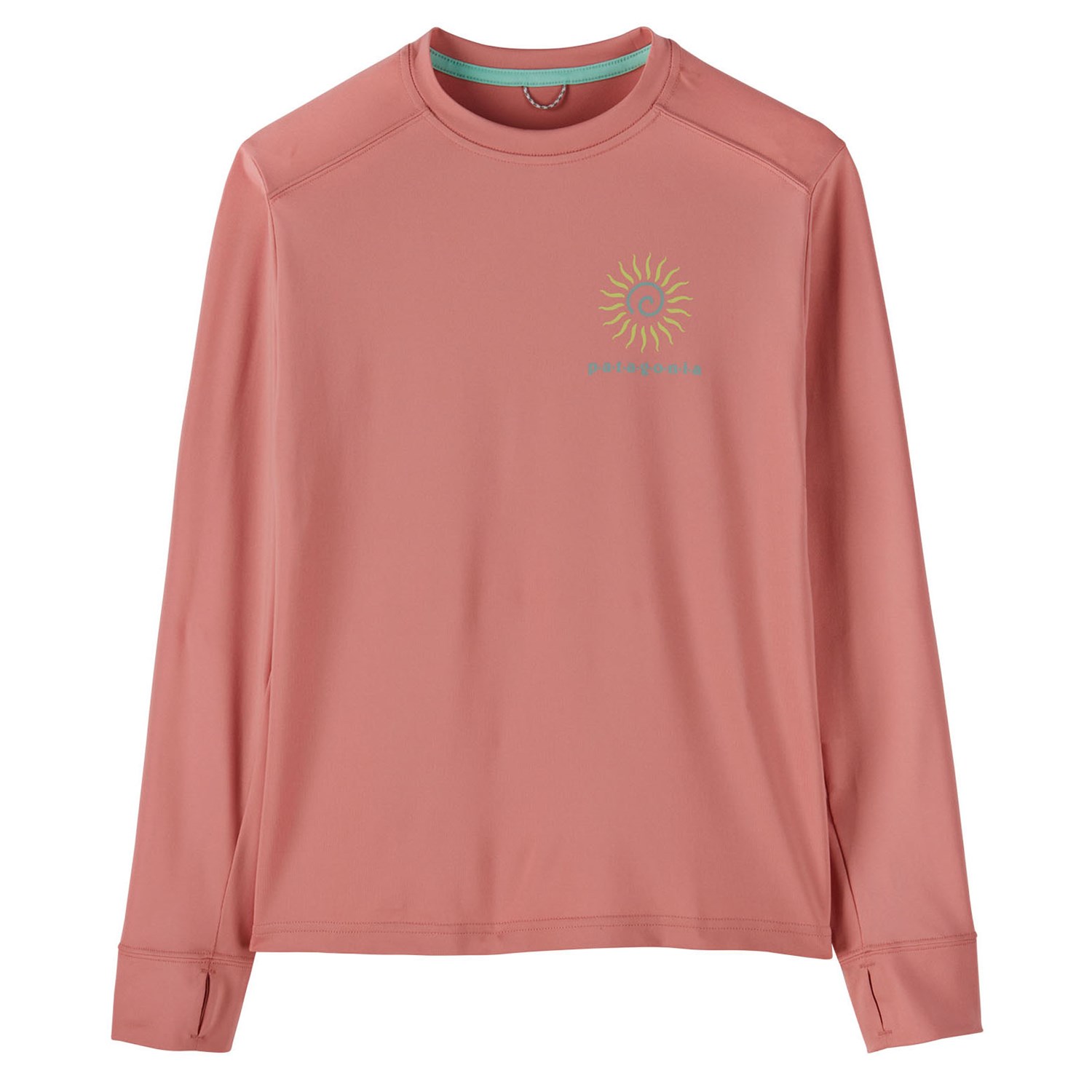 

Топ Patagonia Capilene Long-Sleeve Silkweight, цвет Planet Pod/Sunfade Pink