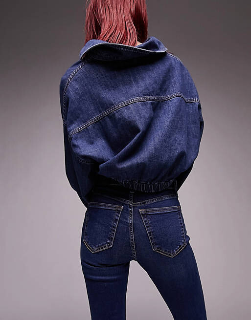 

Ярко-синие джинсы Topshop Petite Jamie