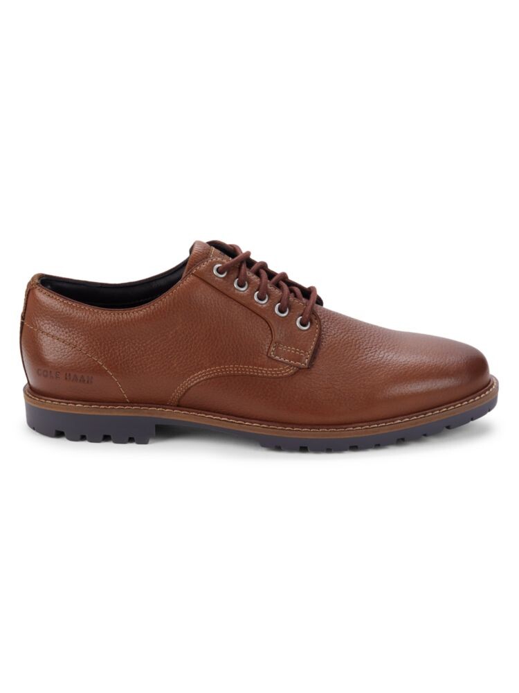 Кожаные туфли дерби Midland Cole Haan, цвет Dark Tan