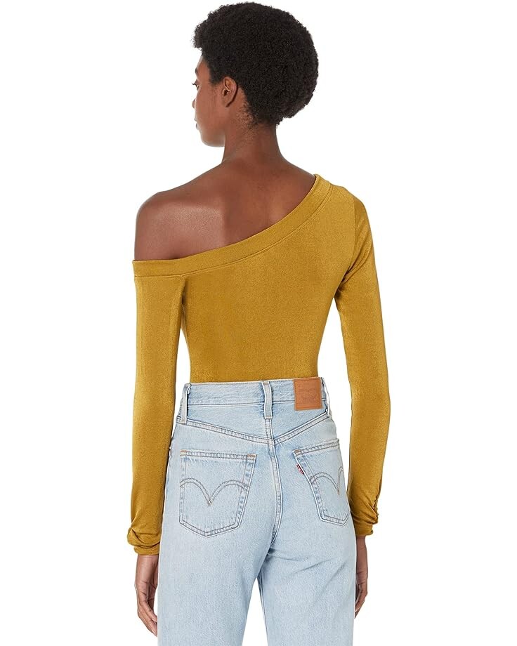 

Боди Free People Thats Hot Bodysuit, цвет Olive Bitters