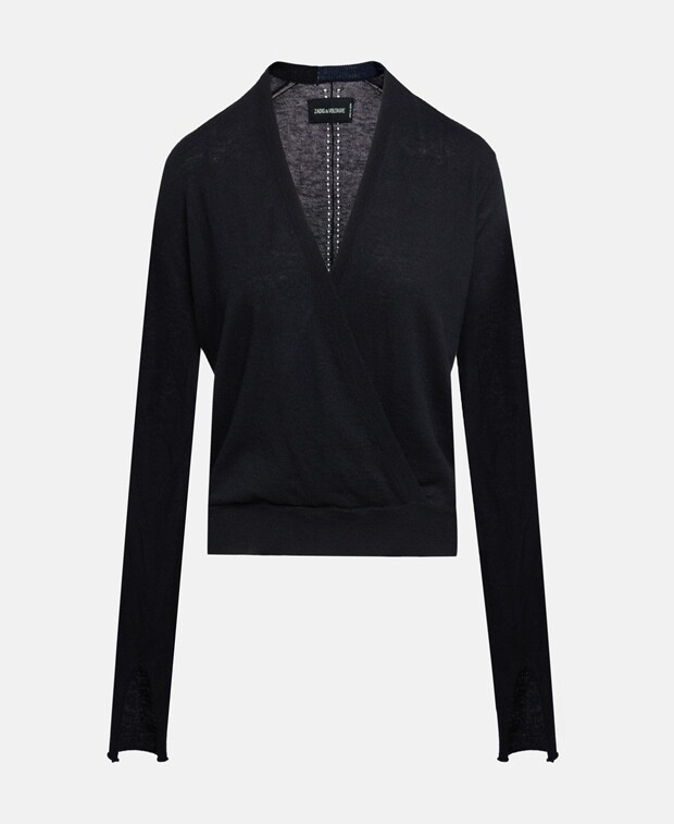 

Кашемировый пуловер Zadig&Voltaire, черный