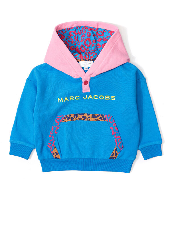 

Синяя толстовка с капюшоном для девочек Marc Jacobs