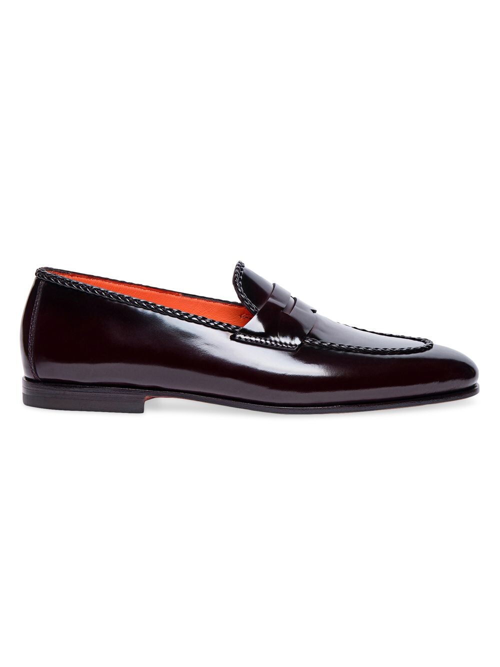 

Кожаные пенни-лоферы Santoni, бордовый, Красный