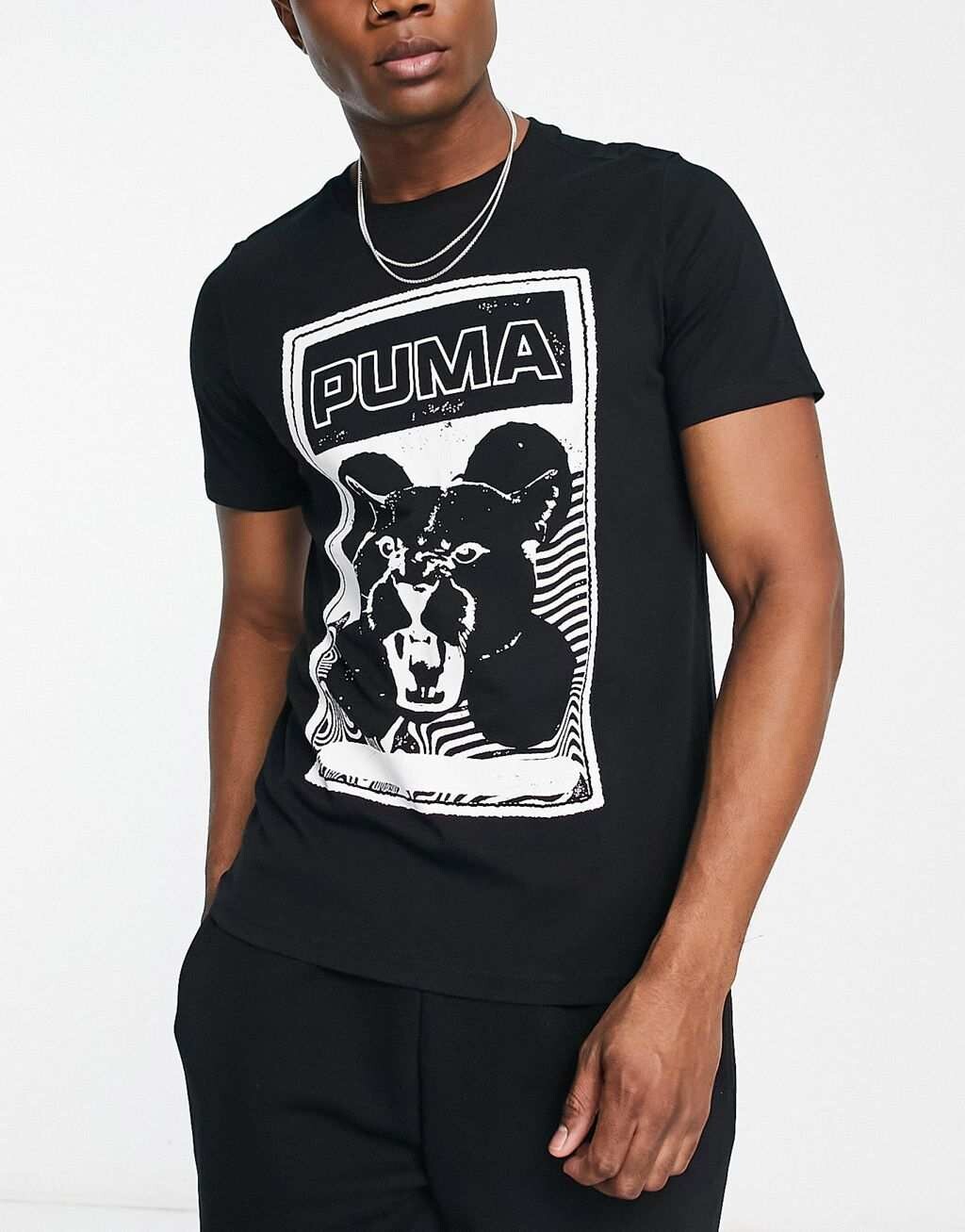 

Черная футболка с принтом Puma Basketball Timeout, Черный