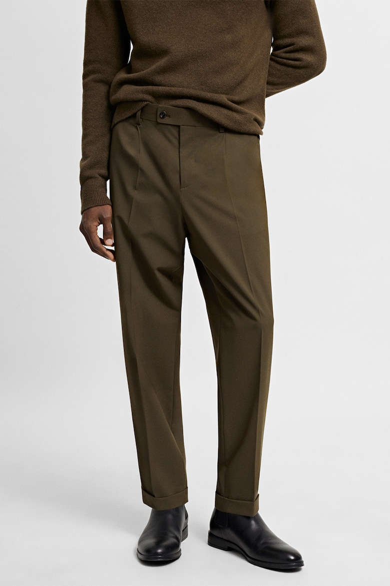 Бостонские строгие брюки Mango, коричневый