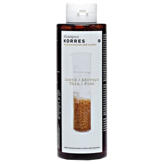 Шампунь-шампунь с протеинами риса и экстрактом липы для тонких и чувствительных волос, 250 мл Korres