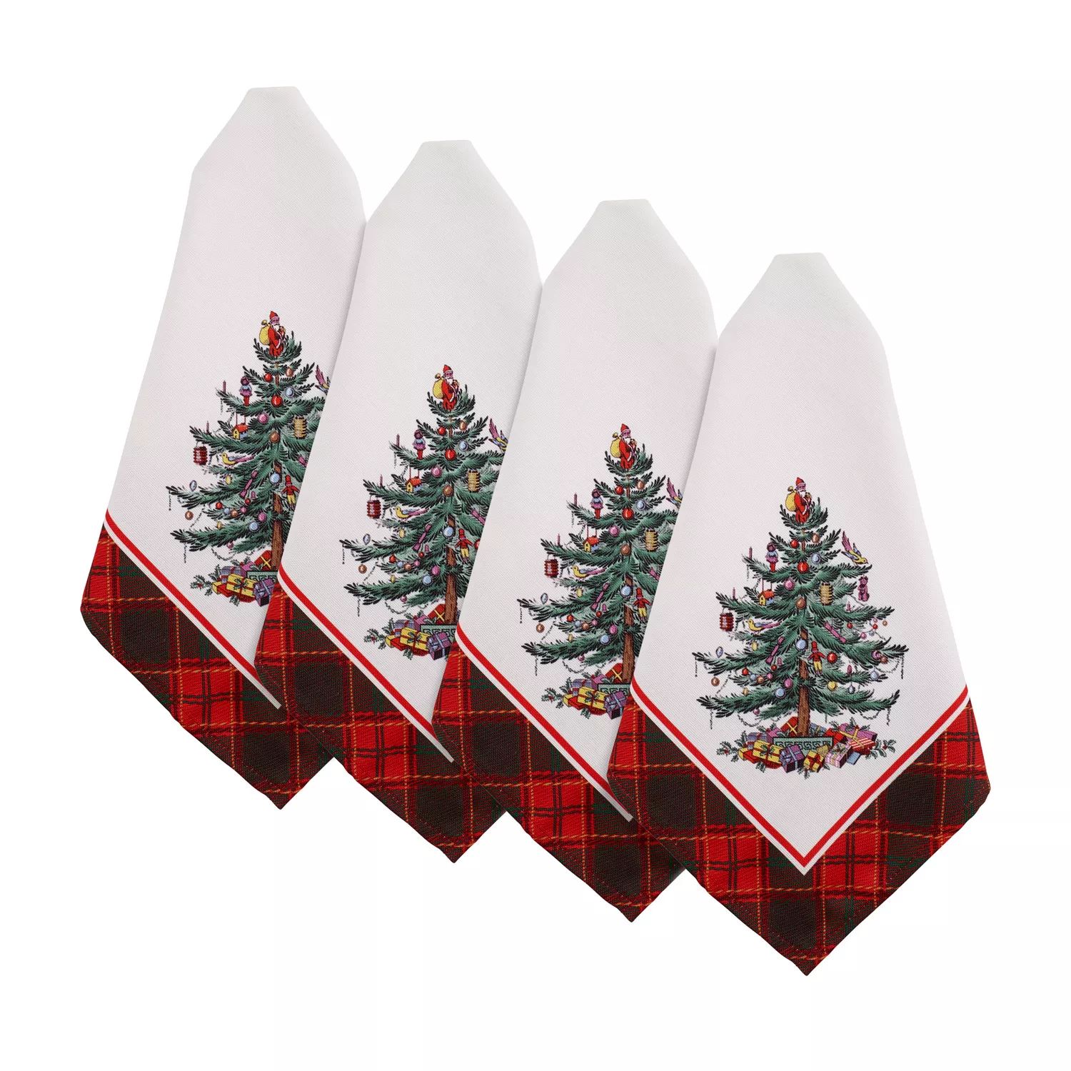 цена Салфетка Spode Christmas Tree Tartan обеденная, 4 шт.