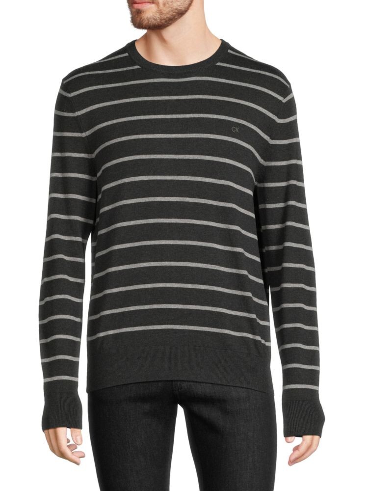 

Полосатый свитер Calvin Klein, цвет Black Grey