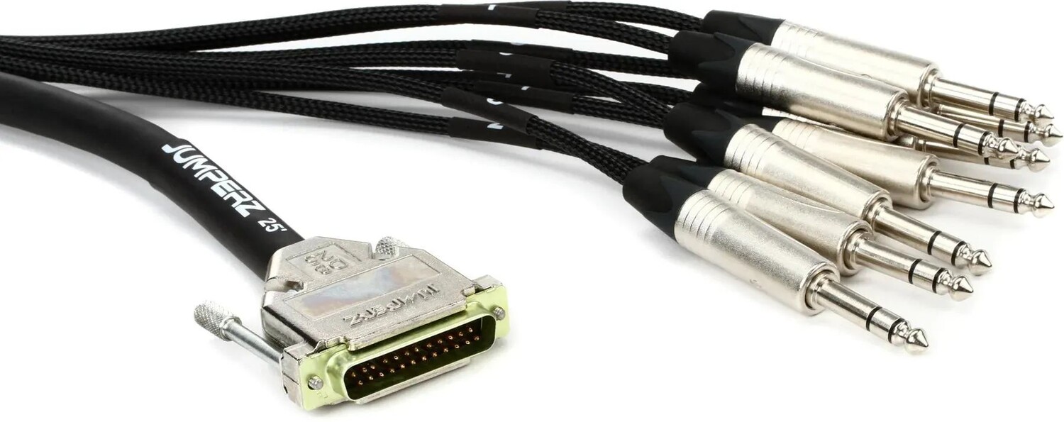 

JUMPERZ JDB25-TRS ZipLine DB25 — TRS 8-канальный аналоговый аудиоинтерфейсный кабель «папа» — 25 футов