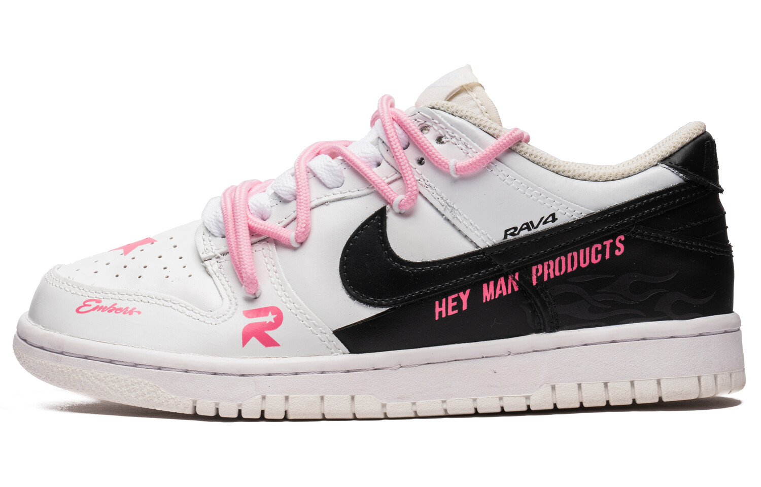 

Кроссовки Nike Dunk Skateboarding Shoes Women's Low-top Black, черный