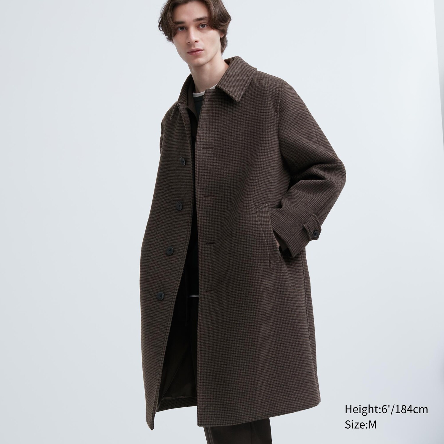 

Балмаканское пальто Uniqlo, темно коричневый