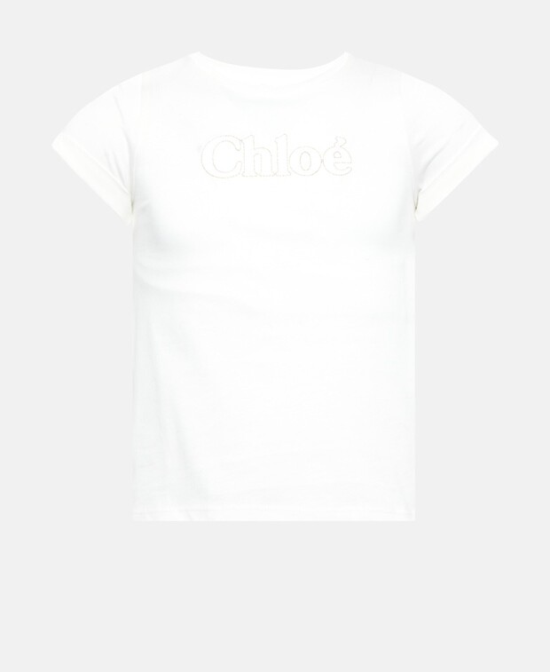 

Футболка Chloé, цвет Wool White