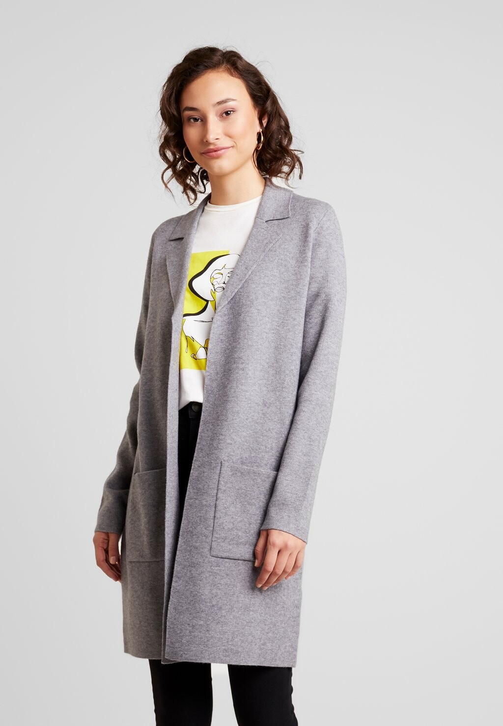

Кардиган Vero Moda, серый меланж
