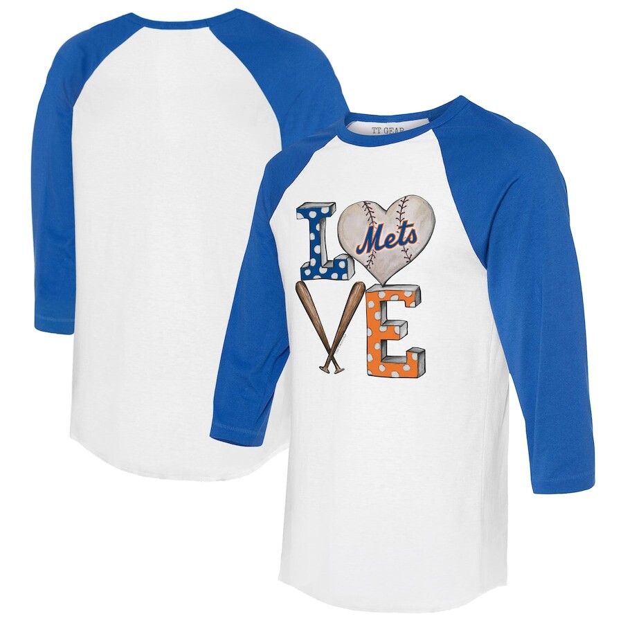 

Футболка с длинным рукавом Tiny Turnip New York Mets, белый