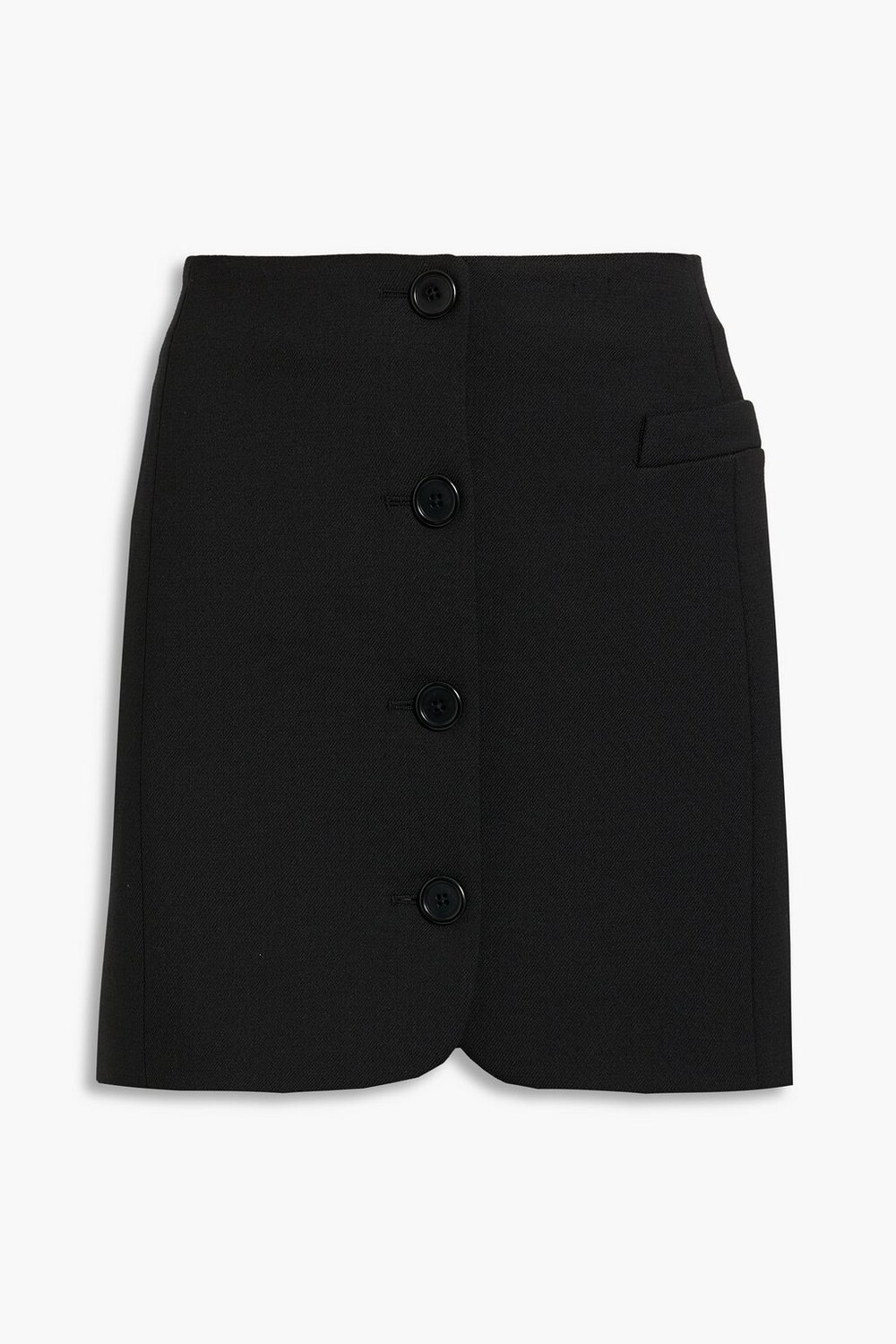 

Мини-юбка из твила HELMUT LANG, черный