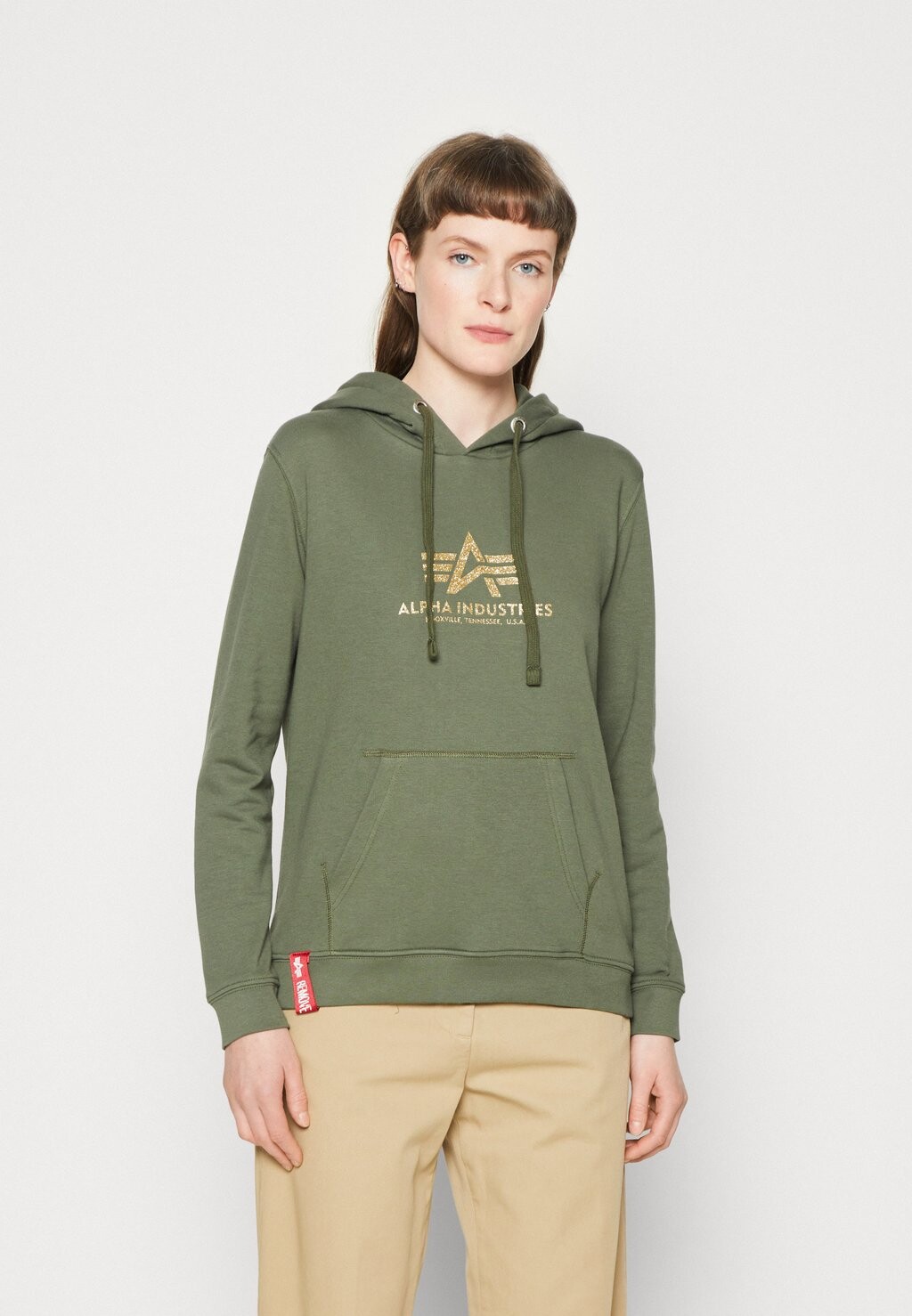 

Толстовка Alpha Industries, темно-оливковый, Зеленый