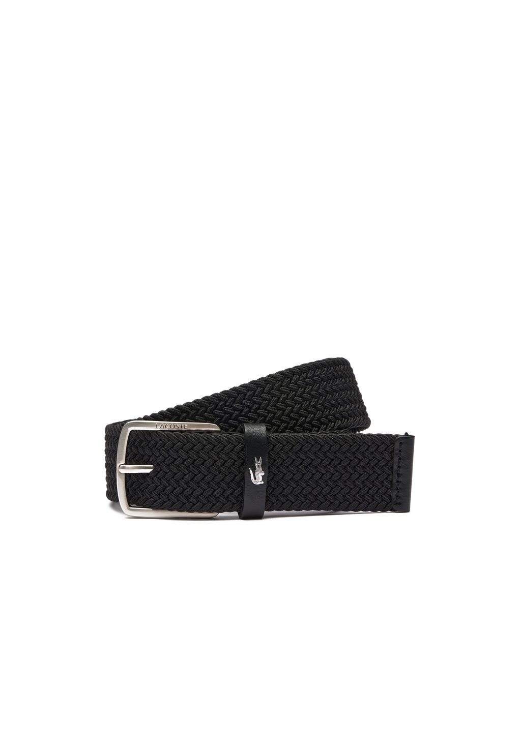 

Плетеный пояс Lacoste, нуар