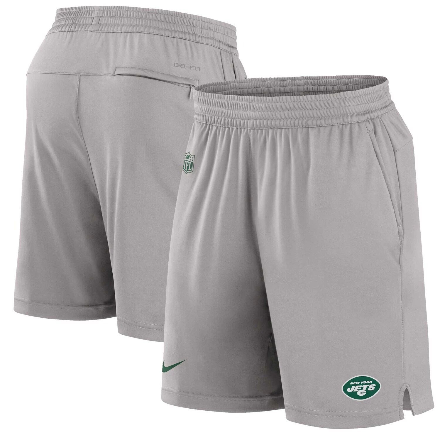 

Мужские серые шорты New York Jets Sideline Performance Nike