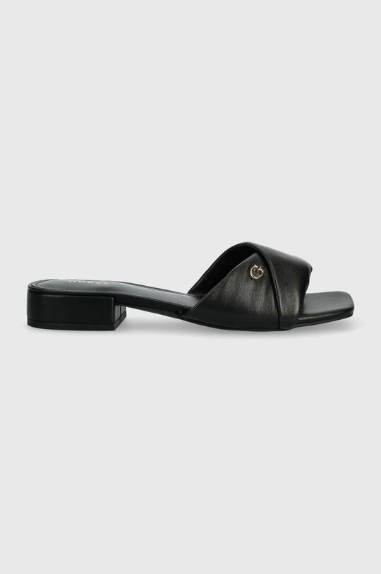 

Кожаные тапочки ALBERT Guess, черный