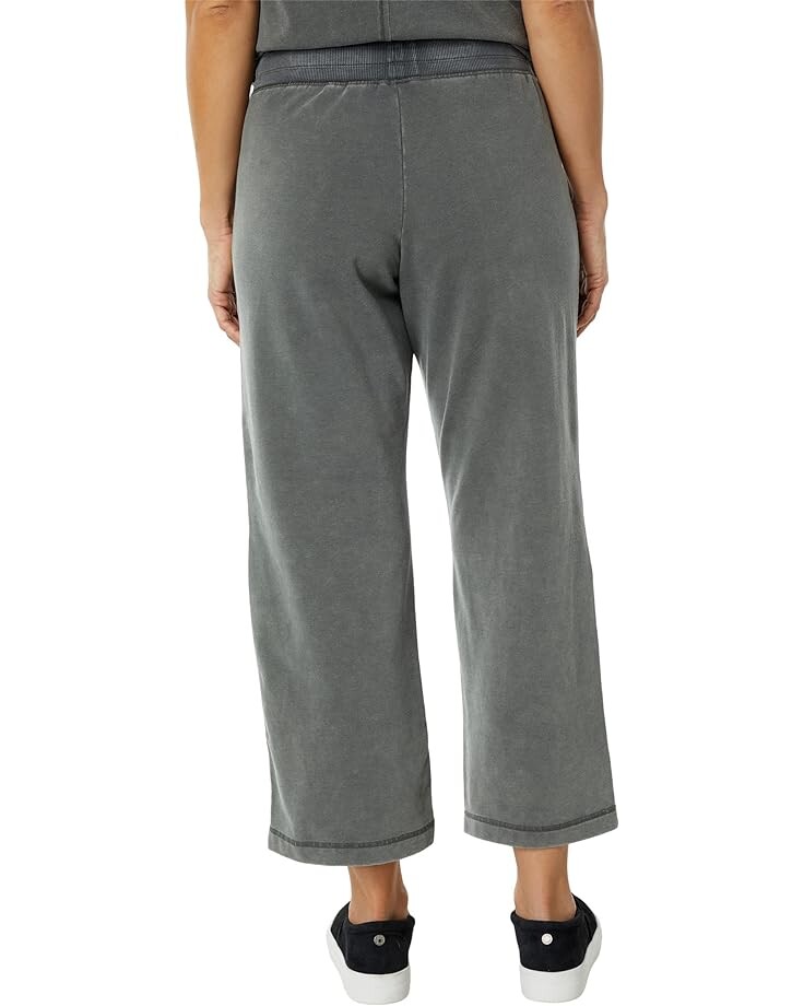 

Брюки Splendid Georgie Mineral Wash Baby French Terry Wide Leg Pants, цвет Vintage Olive Branch